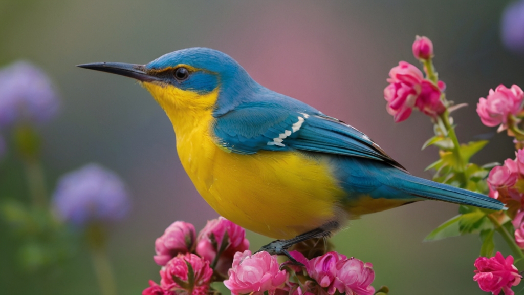 Birds and Flowers